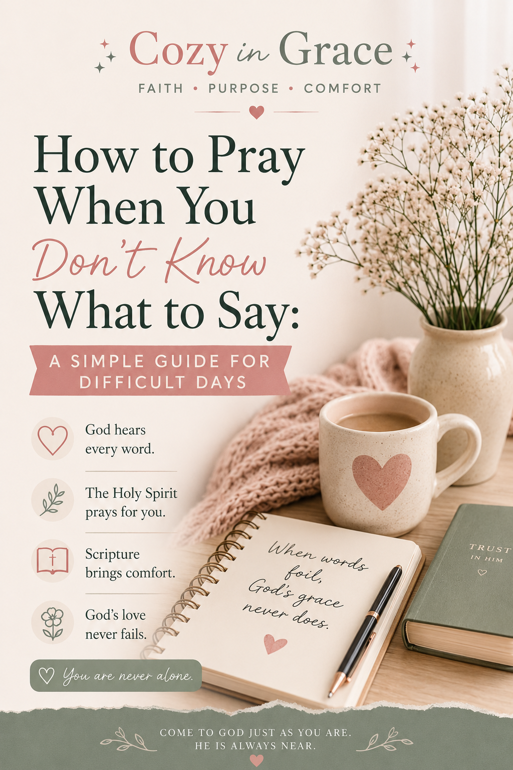 How to Pray When You Don't Know What to Say (A Simple Christian Guide)