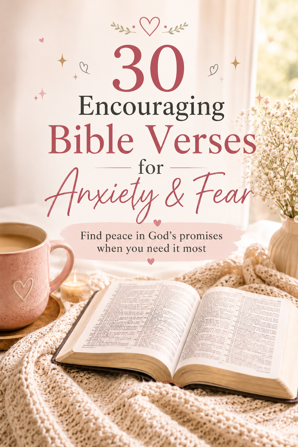 30 Encouraging Bible Verses for Anxiety and Fear (When You Need God's Peace Most)