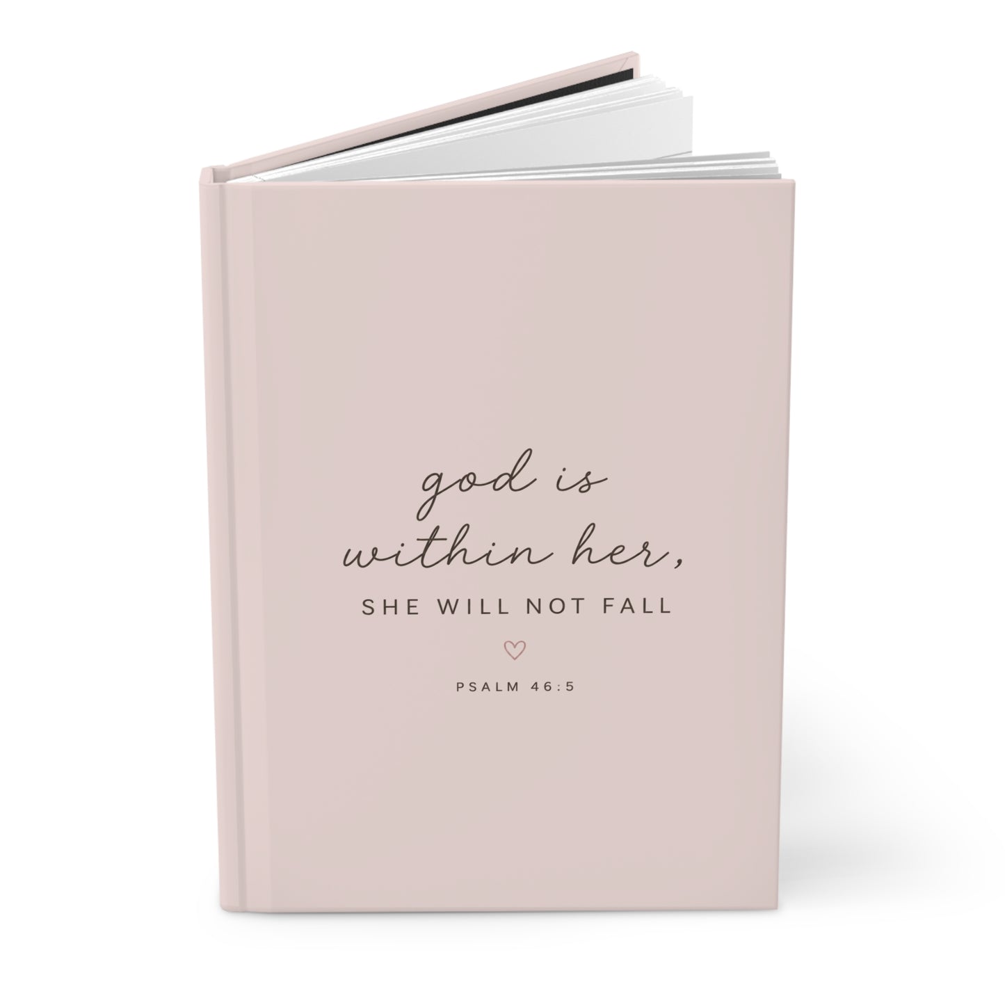 God Is Within Her, She Will Not Fall Hardcover Christian Journal | Psalm 46:5