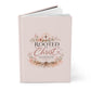 Rooted in Christ Hardcover Journal – Colossians 2:7 Christian Prayer & Bible Study Notebook