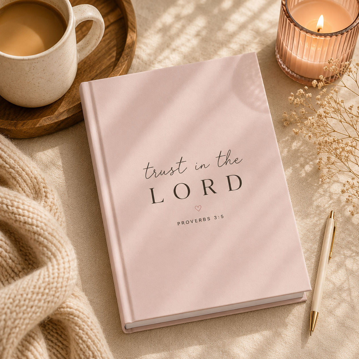 Trust in the Lord Hardcover Christian Journal | Proverbs 3:5