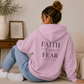 Faith Over Fear Christian Hoodie – Inspirational Christian Sweatshirt & Faith Gift