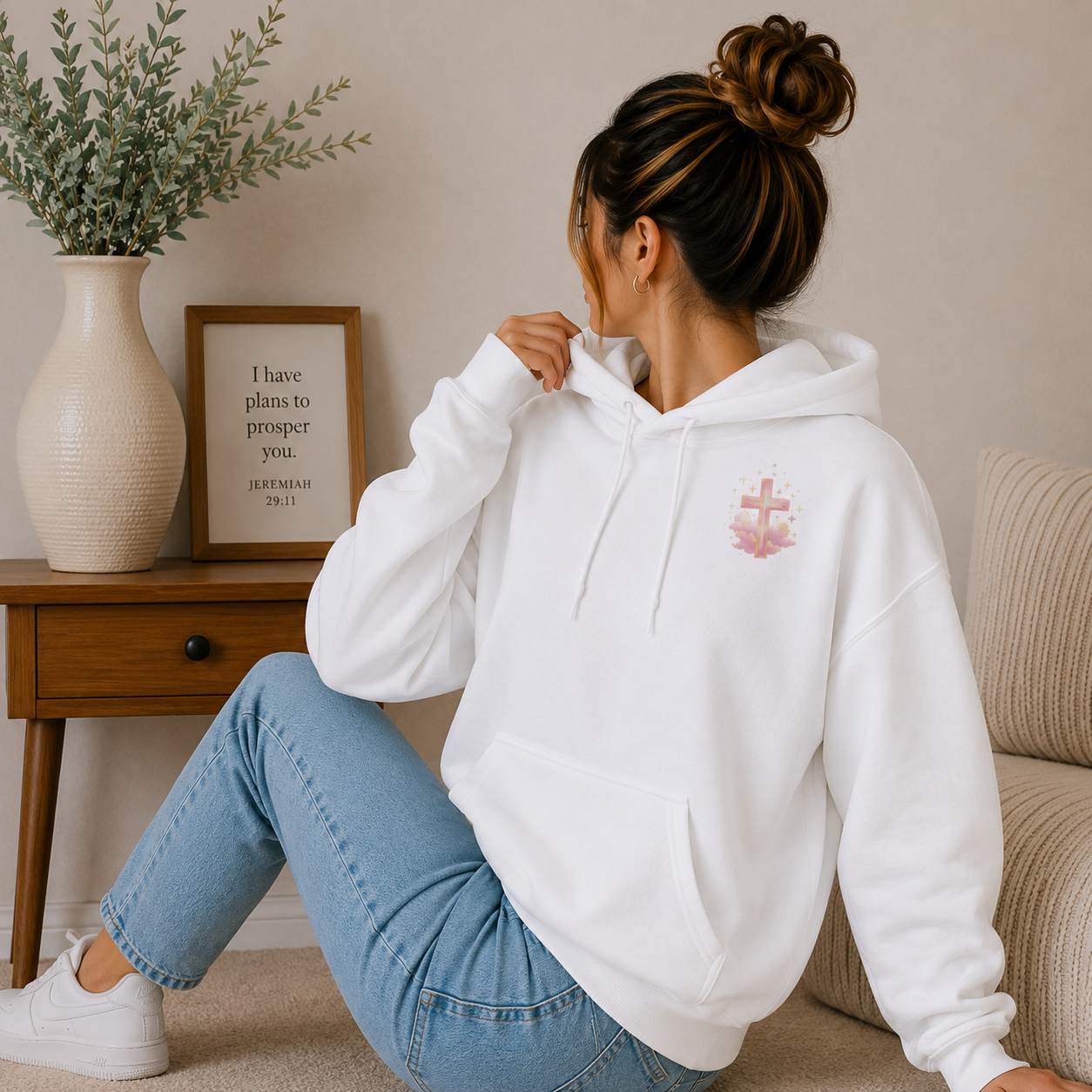 Walking By Faith Christian Hoodie | 2 Corinthians 5:7 Faith-Based Hoodie