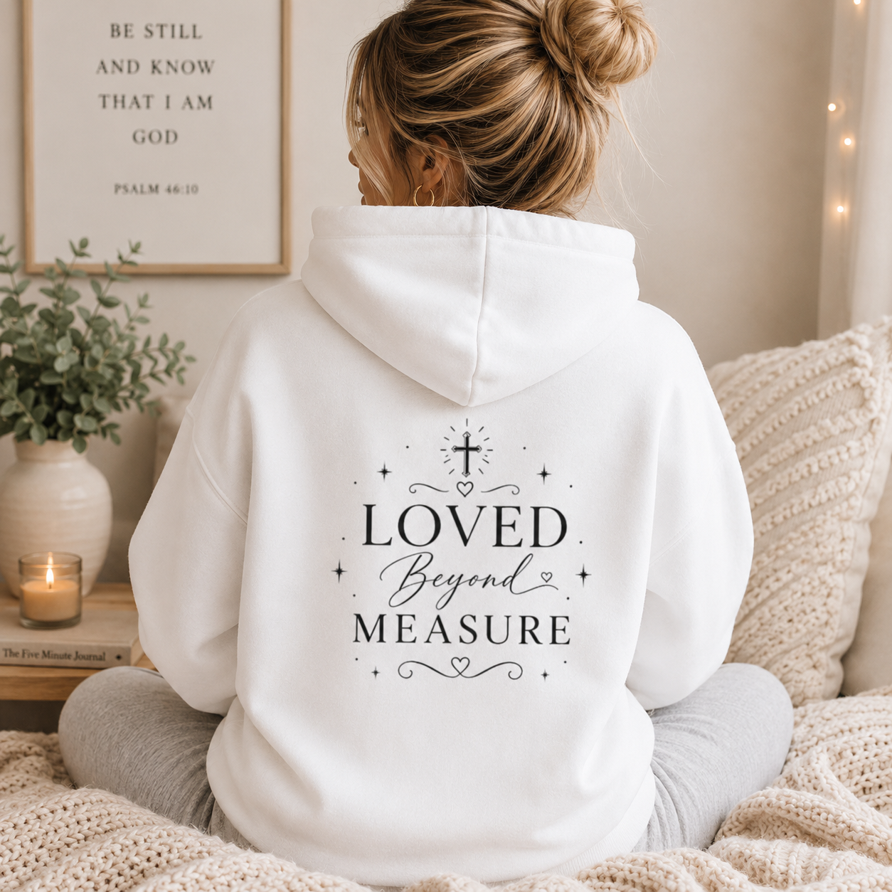 Loved Beyond Measure Hoodie | Christian Back Print Sweatshirt