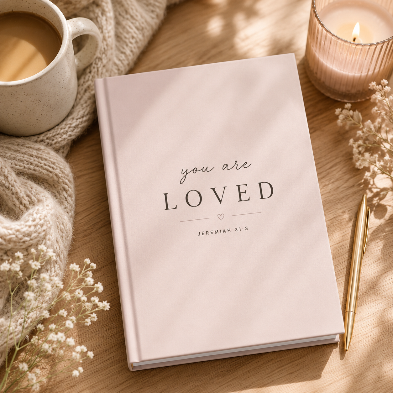 You Are Loved Hardcover Christian Journal | Jeremiah 31:3